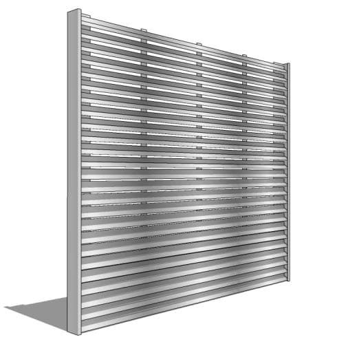 CAD Drawings BIM Models Ametco Manufacturing Corporation Eclipse Stainless Steel - 80% Direct Visual Screening